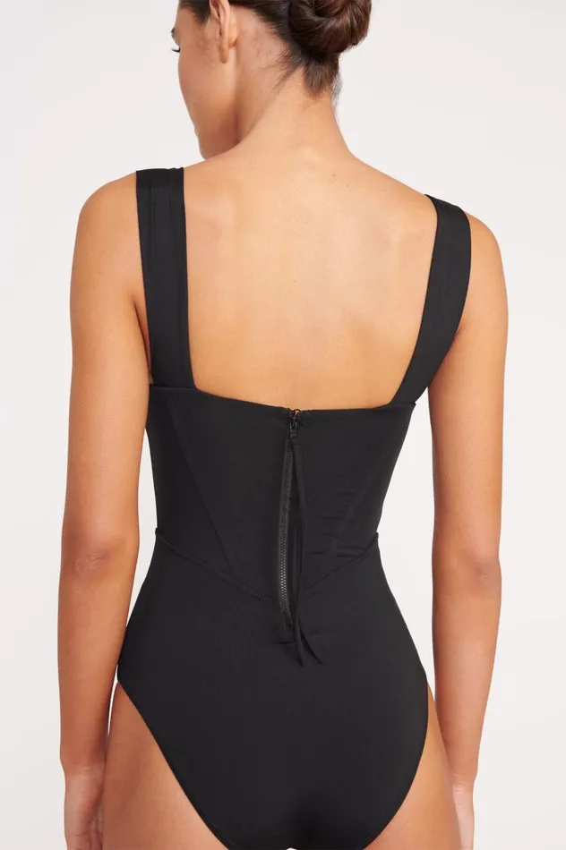 Women One Pieces STAUD STAUD ADELAIDE ONE PIECE BLACK Women One Pieces STAUD STAUD ADELAIDE ONE PIECE BLACK
