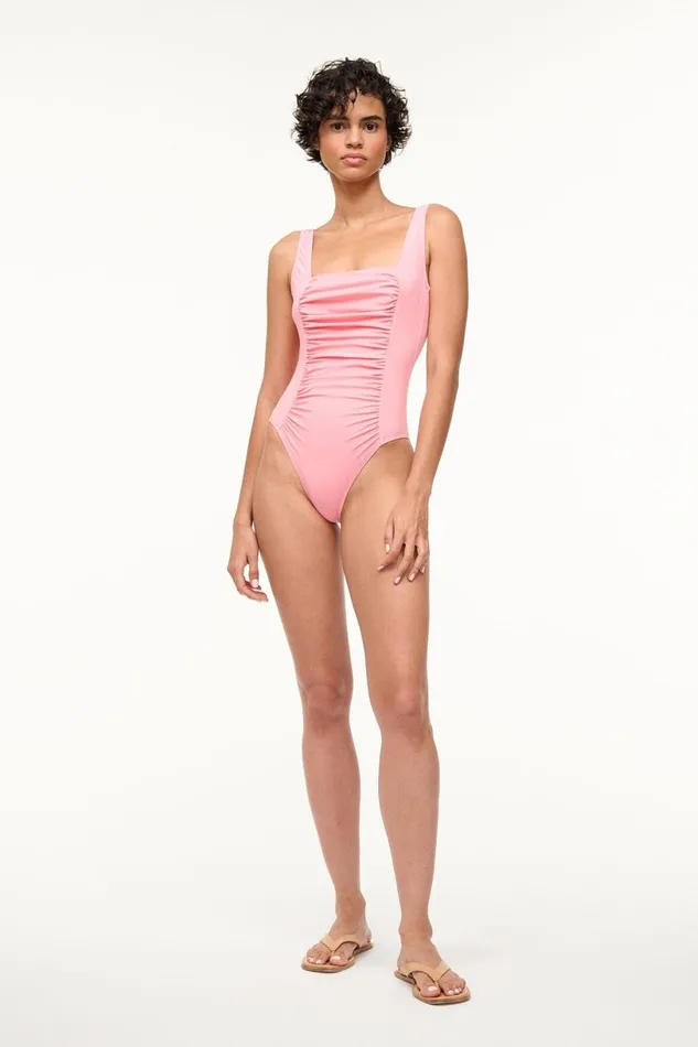 Women One Pieces STAUD STAUD ALDER ONE PIECE PEARL PINK