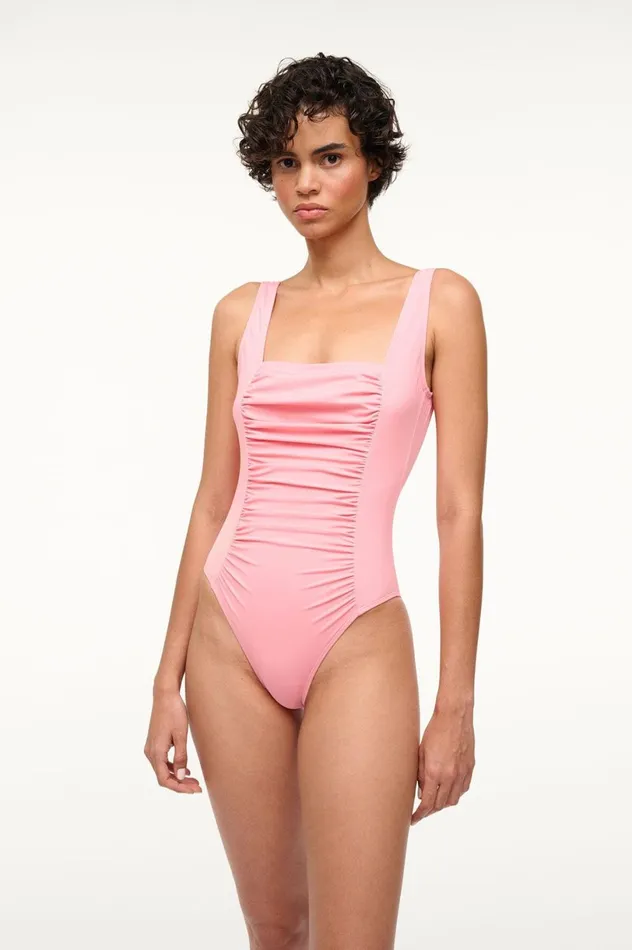 Women One Pieces STAUD STAUD ALDER ONE PIECE PEARL PINK Women One Pieces STAUD STAUD ALDER ONE PIECE PEARL PINK