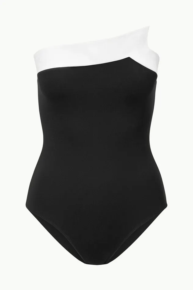 Women One Pieces STAUD STAUD ALEXANDRA ONE PIECE BLACK WHITE Women One Pieces STAUD STAUD ALEXANDRA ONE PIECE BLACK WHITE