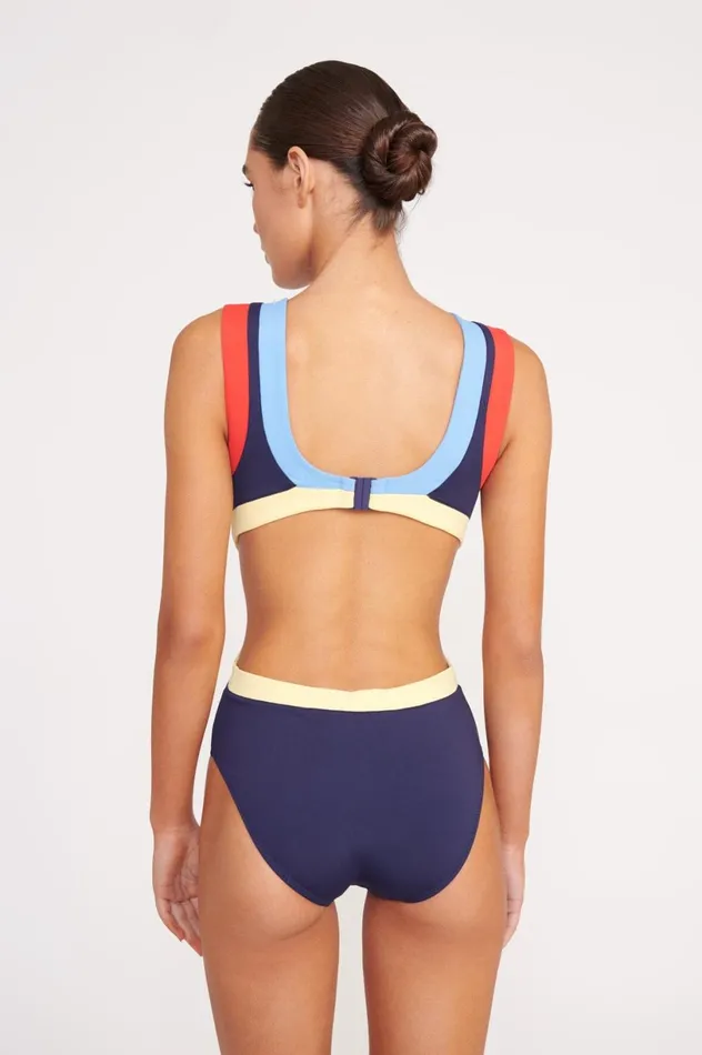 Women One Pieces STAUD STAUD DOLCE ONE PIECE NAVY COLORBLOCK Women One Pieces STAUD STAUD DOLCE ONE PIECE NAVY COLORBLOCK