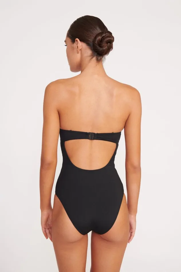 Women One Pieces STAUD STAUD MAEVE ONE PIECE BLACK WHITE Women One Pieces STAUD STAUD MAEVE ONE PIECE BLACK WHITE