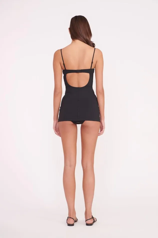 Women One Pieces STAUD STAUD MAEVE SWIM DRESS BLACK WHITE Women One Pieces STAUD STAUD MAEVE SWIM DRESS BLACK WHITE