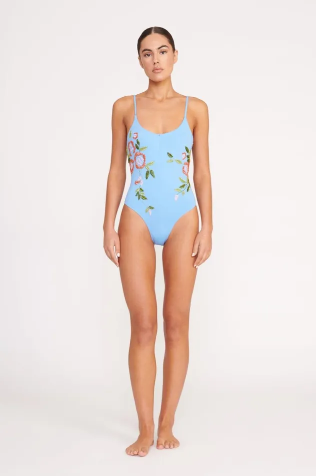 Women One Pieces STAUD STAUD NAHLA ONE PIECE DIAMOND ROSE