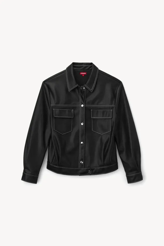 Women Outerwear and Jackets STAUD CUSTOM RYAN JACKET BLACK Women Outerwear and Jackets STAUD CUSTOM RYAN JACKET BLACK