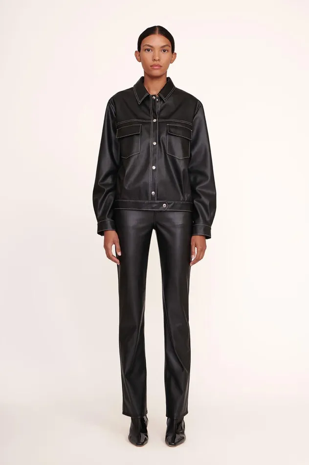 Women Outerwear and Jackets STAUD CUSTOM RYAN JACKET BLACK Women Outerwear and Jackets STAUD CUSTOM RYAN JACKET BLACK