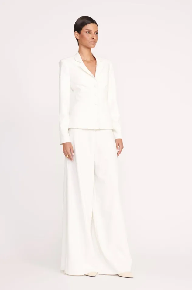 Women Outerwear and Jackets STAUD STAUD CARSON BLAZER IVORY NEW Women Outerwear and Jackets STAUD STAUD CARSON BLAZER IVORY NEW