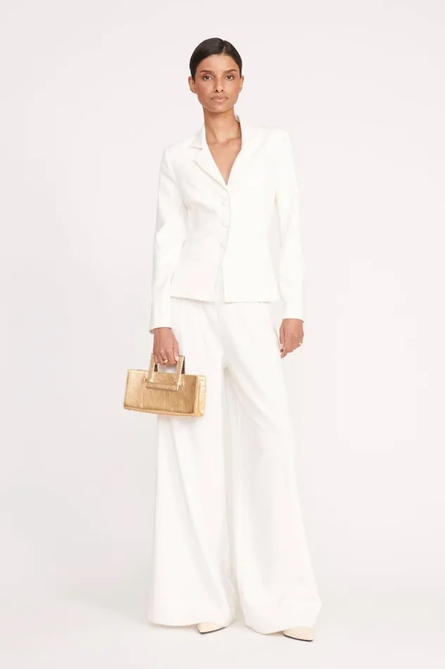 Women Outerwear and Jackets STAUD STAUD CARSON BLAZER IVORY NEW Women Outerwear and Jackets STAUD STAUD CARSON BLAZER IVORY NEW
