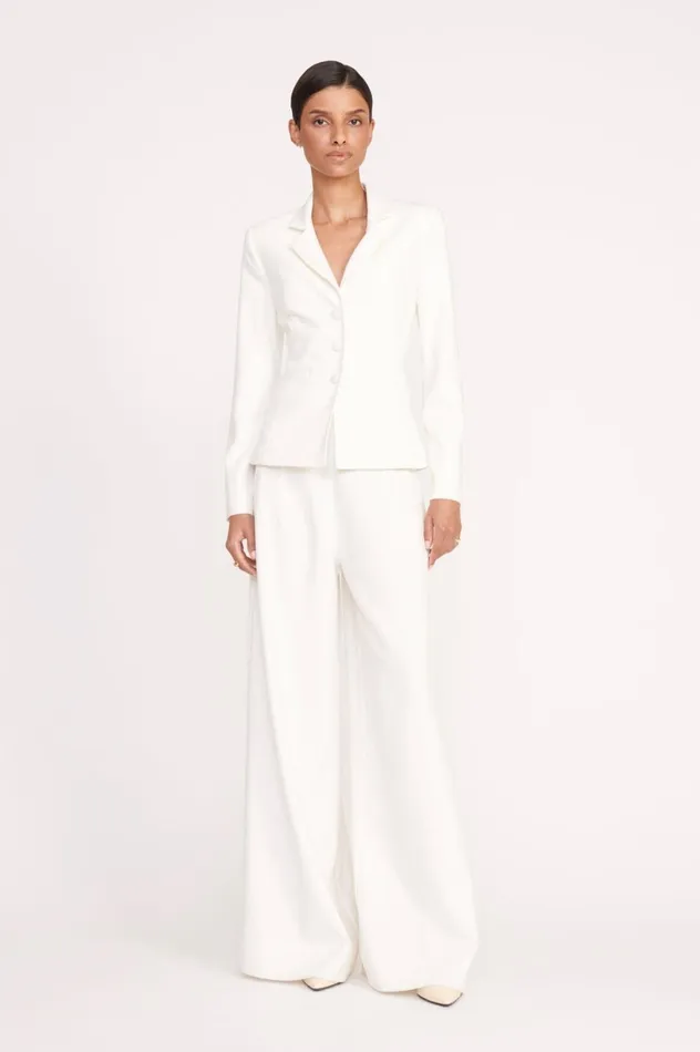 Women Outerwear and Jackets STAUD STAUD CARSON BLAZER IVORY NEW Women Outerwear and Jackets STAUD STAUD CARSON BLAZER IVORY NEW
