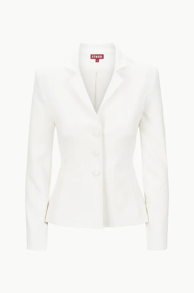 Women Outerwear and Jackets STAUD STAUD CARSON BLAZER IVORY NEW Women Outerwear and Jackets STAUD STAUD CARSON BLAZER IVORY NEW