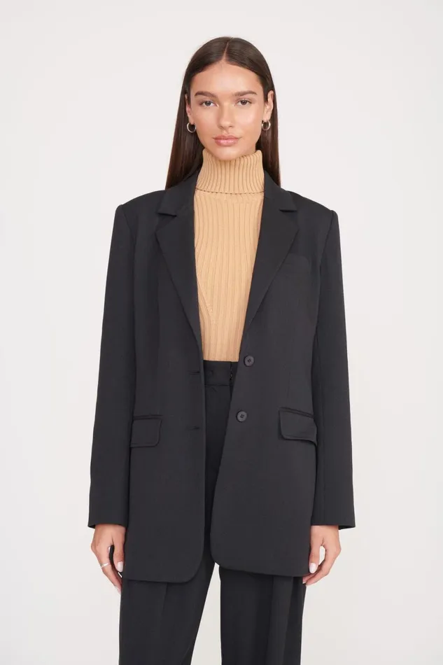 Women Outerwear and Jackets STAUD STAUD CITY BLAZER BLACK