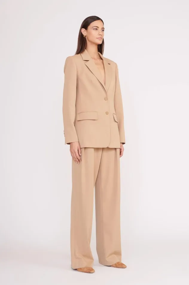 Women Outerwear and Jackets STAUD STAUD CITY BLAZER CAMEL Women Outerwear and Jackets STAUD STAUD CITY BLAZER CAMEL