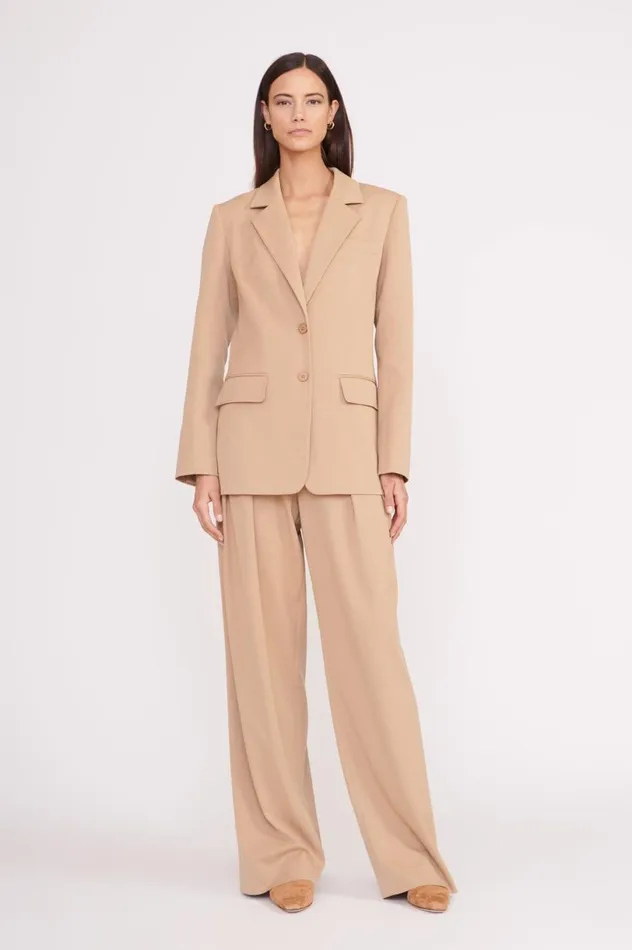 Women Outerwear and Jackets STAUD STAUD CITY BLAZER CAMEL Women Outerwear and Jackets STAUD STAUD CITY BLAZER CAMEL