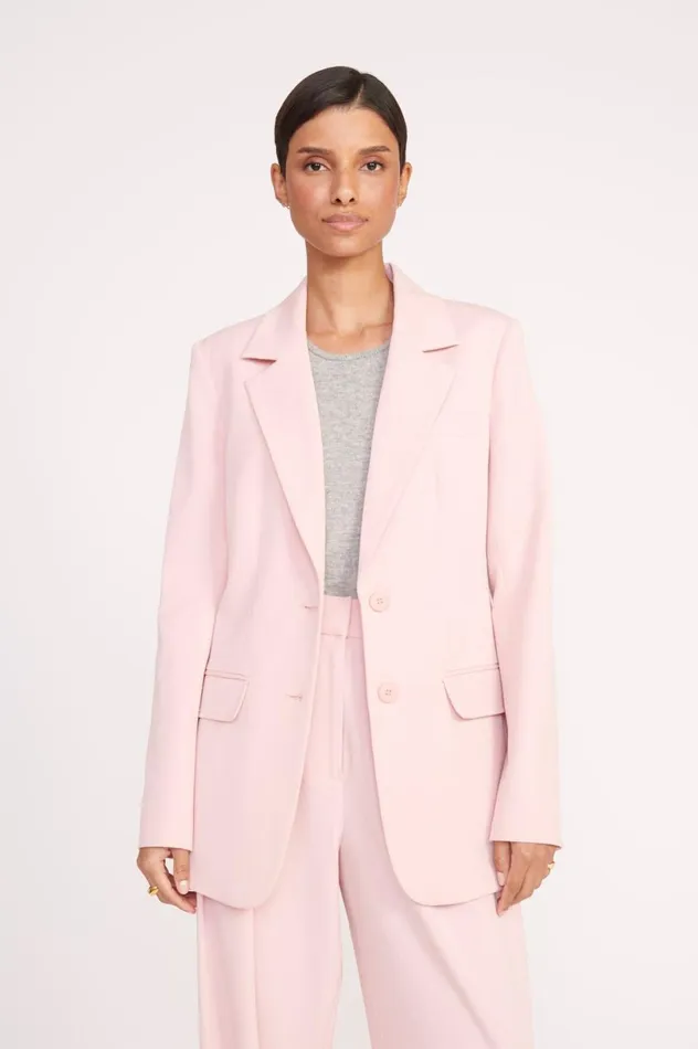 Women Outerwear and Jackets STAUD STAUD CITY BLAZER CHERRY BLOSSOM SUITING