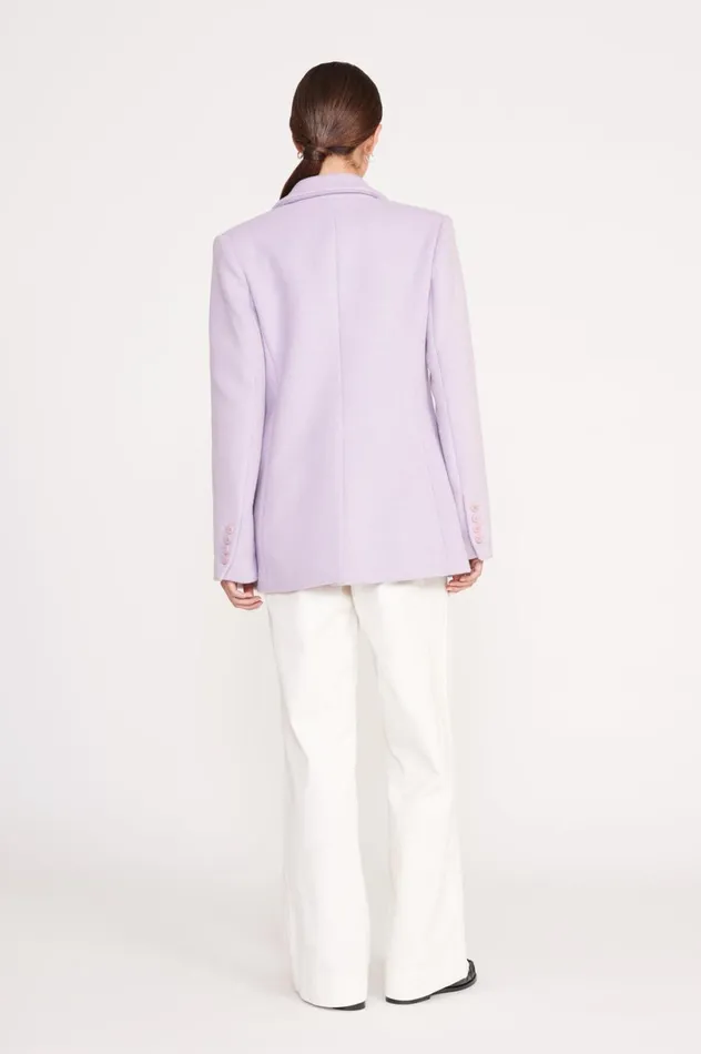 Women Outerwear and Jackets STAUD STAUD CITY BLAZER LAVENDER SUITING Women Outerwear and Jackets STAUD STAUD CITY BLAZER LAVENDER SUITING