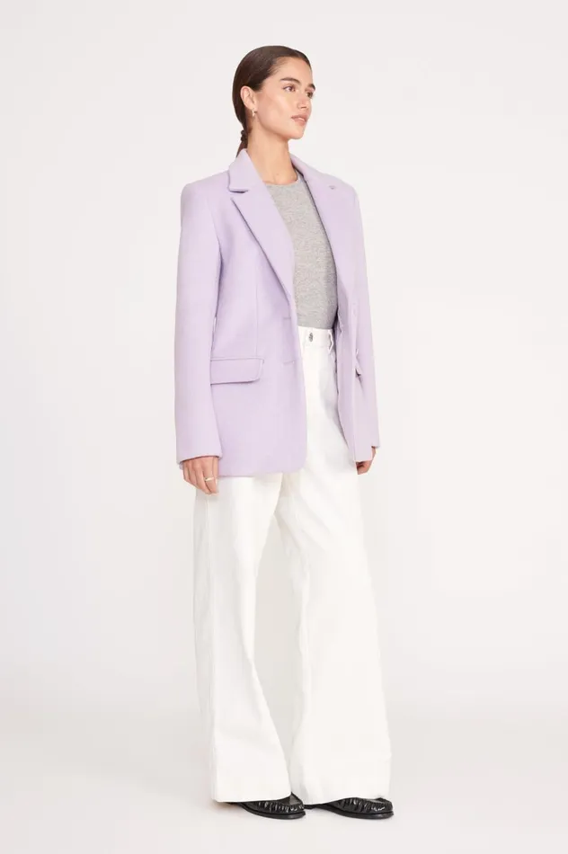Women Outerwear and Jackets STAUD STAUD CITY BLAZER LAVENDER SUITING Women Outerwear and Jackets STAUD STAUD CITY BLAZER LAVENDER SUITING