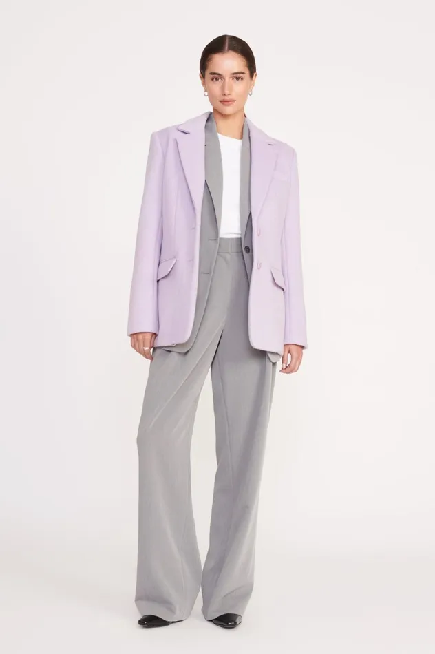 Women Outerwear and Jackets STAUD STAUD CITY BLAZER LAVENDER SUITING Women Outerwear and Jackets STAUD STAUD CITY BLAZER LAVENDER SUITING