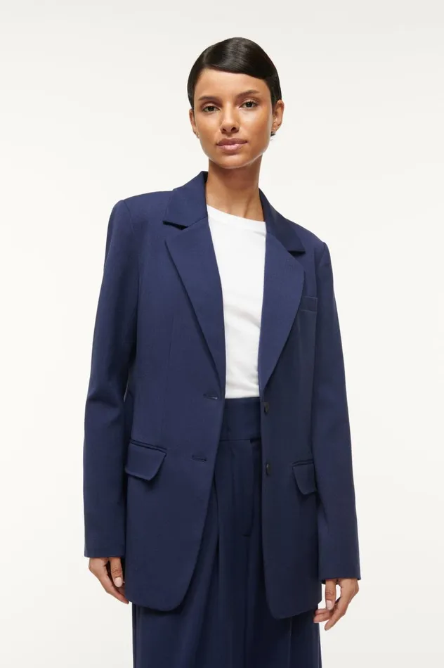 Women Outerwear and Jackets STAUD STAUD CITY BLAZER NAVY