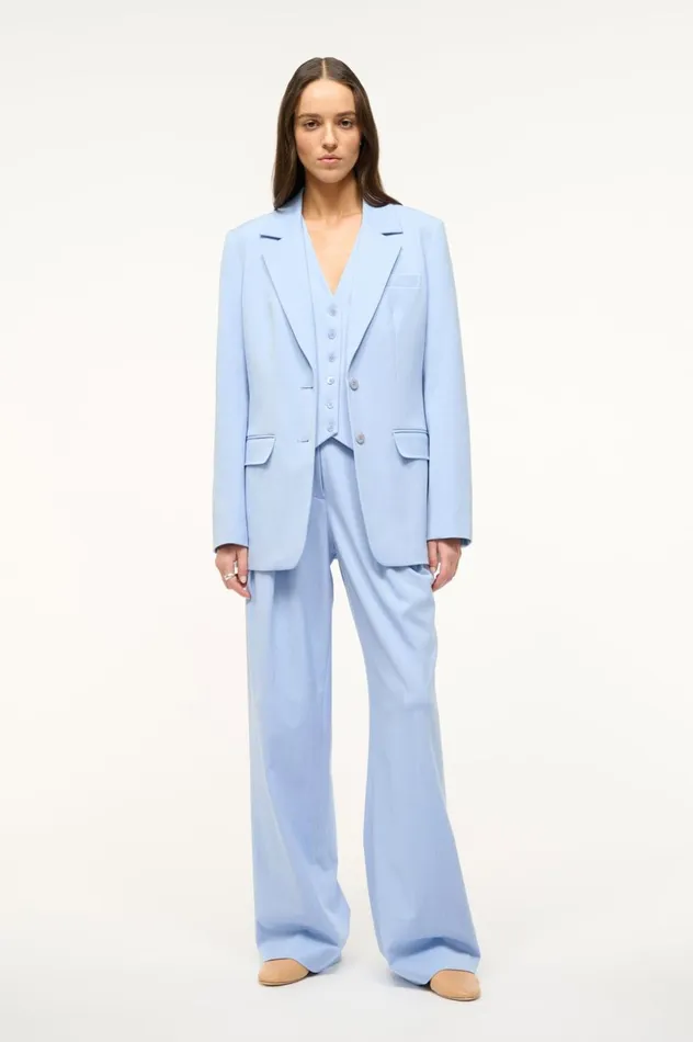 Women Outerwear and Jackets STAUD STAUD CITY BLAZER PERIWINKLE