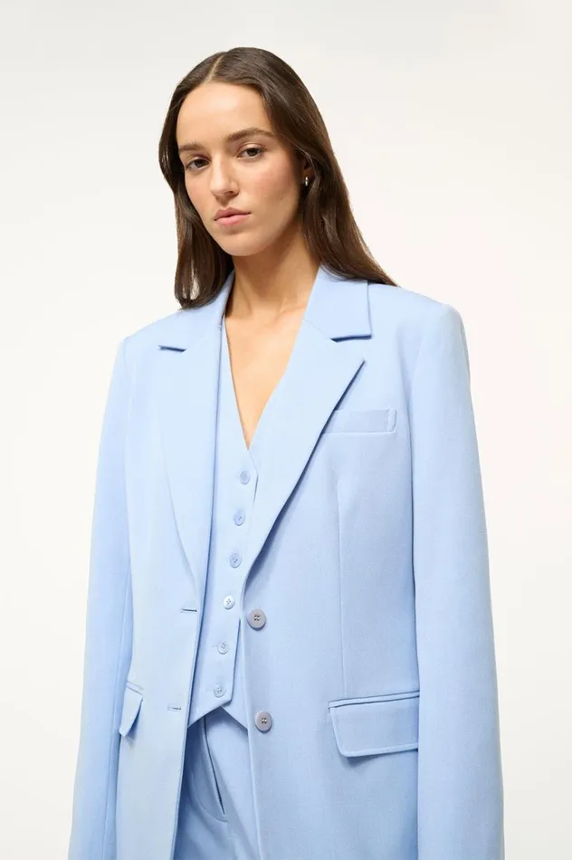 Women Outerwear and Jackets STAUD STAUD CITY BLAZER PERIWINKLE