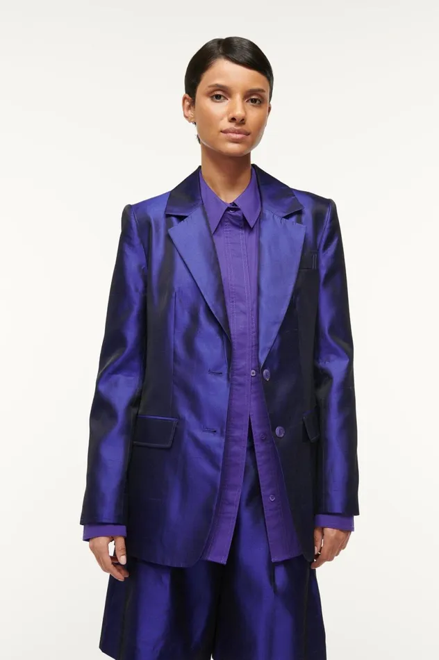Women Outerwear and Jackets STAUD STAUD CITY BLAZER VIOLET Women Outerwear and Jackets STAUD STAUD CITY BLAZER VIOLET