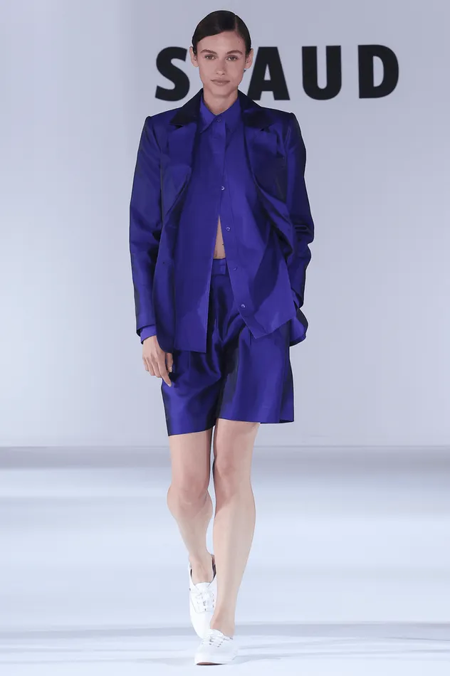 Women Outerwear and Jackets STAUD STAUD CITY BLAZER VIOLET Women Outerwear and Jackets STAUD STAUD CITY BLAZER VIOLET