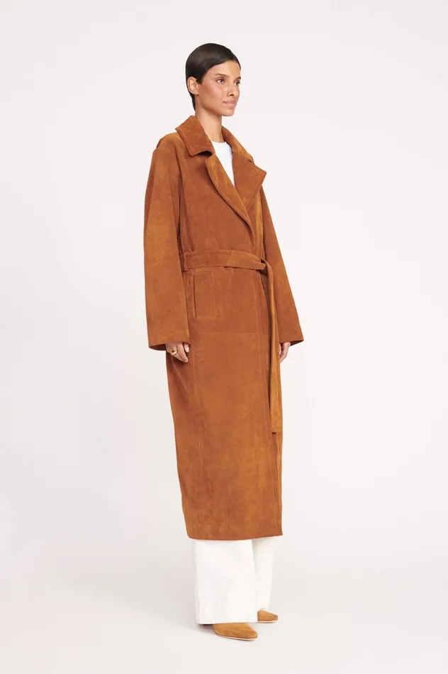 Women Outerwear and Jackets STAUD STAUD HOLDEN COAT TAN