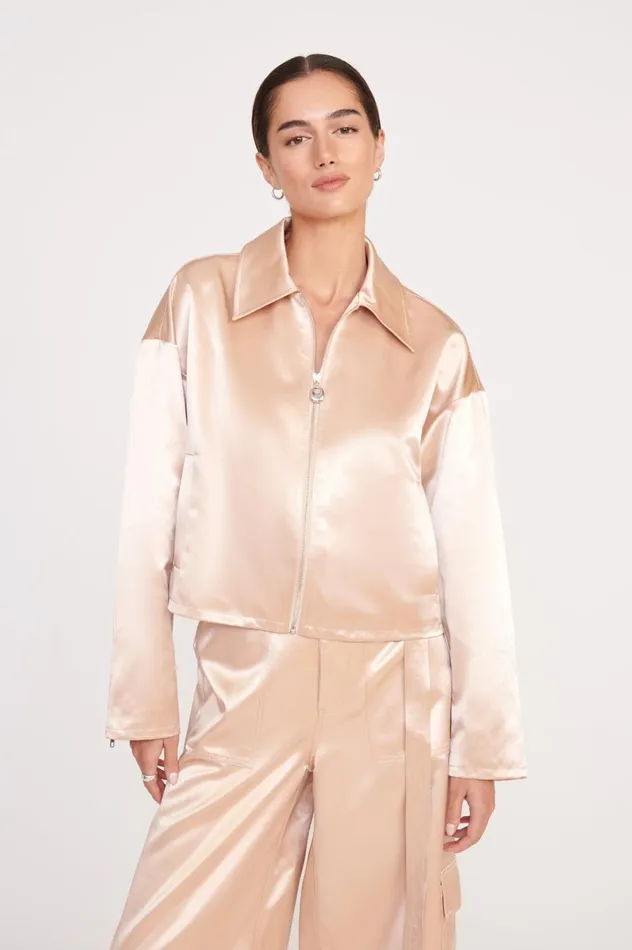 Women Outerwear and Jackets STAUD STAUD LENNOX JACKET BEIGE