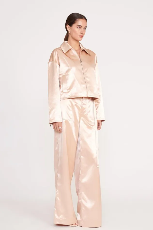 Women Outerwear and Jackets STAUD STAUD LENNOX JACKET BEIGE Women Outerwear and Jackets STAUD STAUD LENNOX JACKET BEIGE
