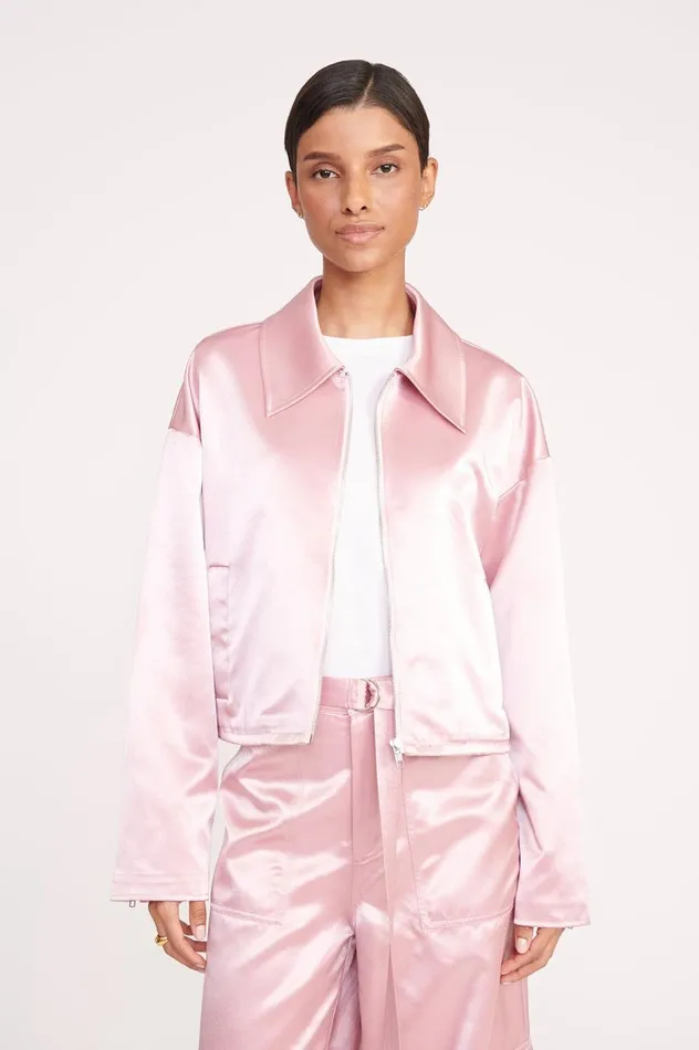 Women Outerwear and Jackets STAUD STAUD LENNOX JACKET CHERRY BLOSSOM