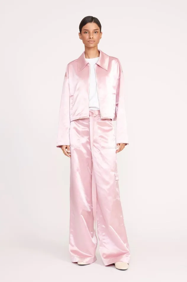 Women Outerwear and Jackets STAUD STAUD LENNOX JACKET CHERRY BLOSSOM
