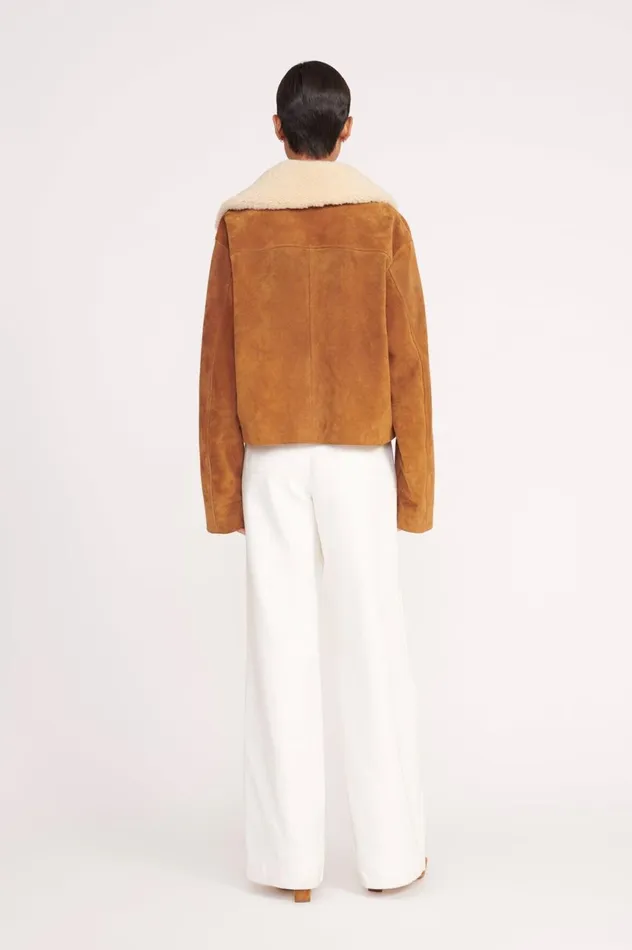 Women Outerwear and Jackets STAUD STAUD LENORA JACKET TAN