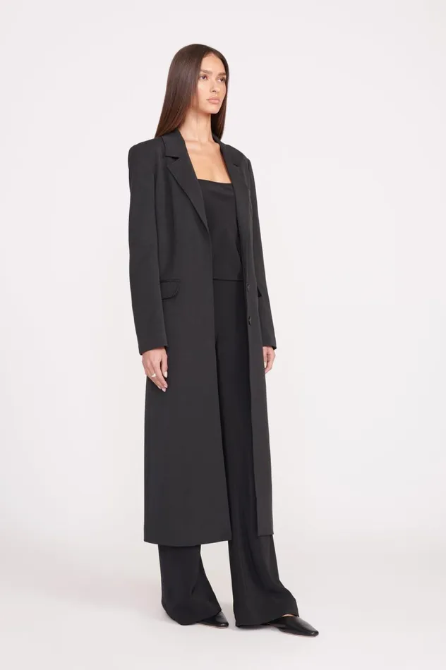 Women Outerwear and Jackets STAUD STAUD RALPH COAT BLACK Women Outerwear and Jackets STAUD STAUD RALPH COAT BLACK