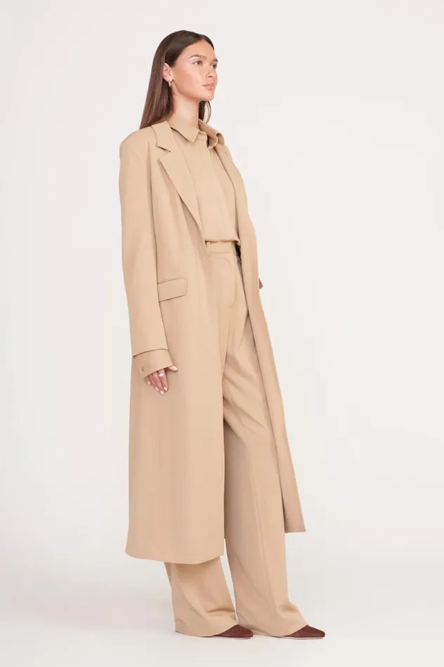 Women Outerwear and Jackets STAUD STAUD RALPH COAT CAMEL Women Outerwear and Jackets STAUD STAUD RALPH COAT CAMEL