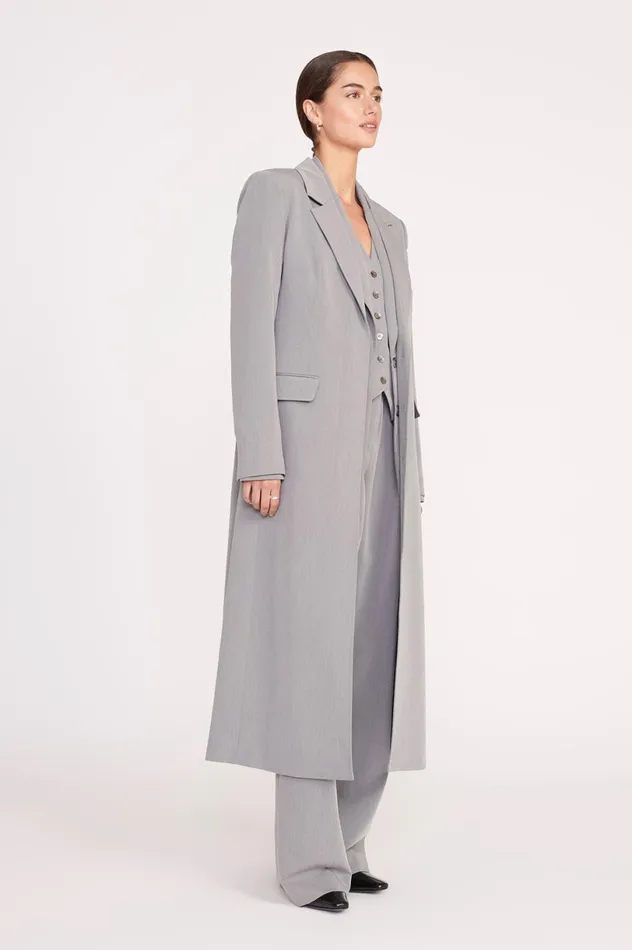 Women Outerwear and Jackets STAUD STAUD RALPH COAT HEATHER GREY Women Outerwear and Jackets STAUD STAUD RALPH COAT HEATHER GREY