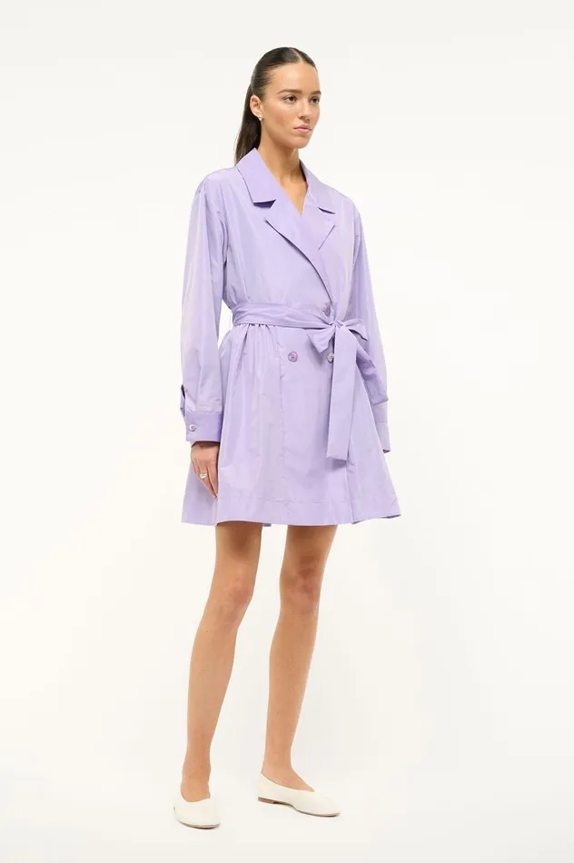 Women Outerwear and Jackets STAUD STAUD RINA DRESS LILAC Women Outerwear and Jackets STAUD STAUD RINA DRESS LILAC