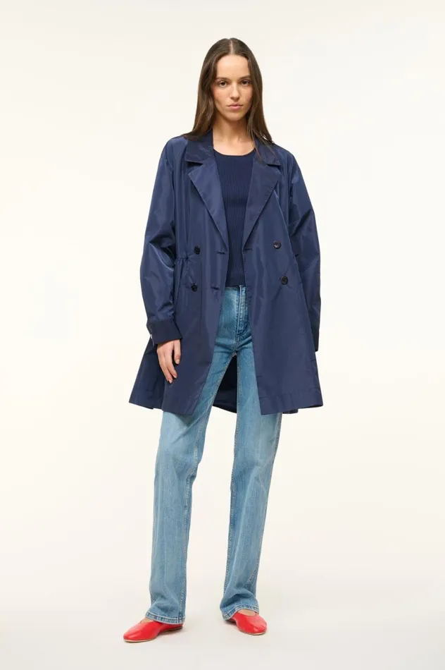 Women Outerwear and Jackets STAUD STAUD RINA DRESS NAVY