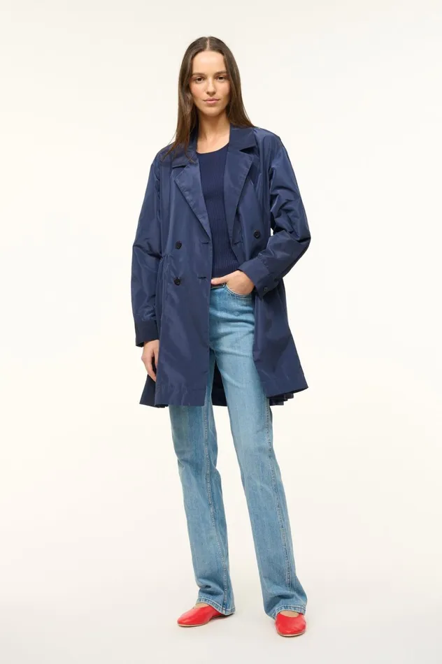 Women Outerwear and Jackets STAUD STAUD RINA DRESS NAVY Women Outerwear and Jackets STAUD STAUD RINA DRESS NAVY