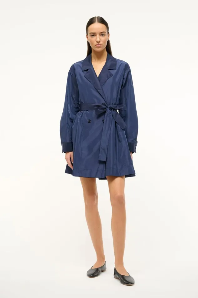 Women Outerwear and Jackets STAUD STAUD RINA DRESS NAVY Women Outerwear and Jackets STAUD STAUD RINA DRESS NAVY