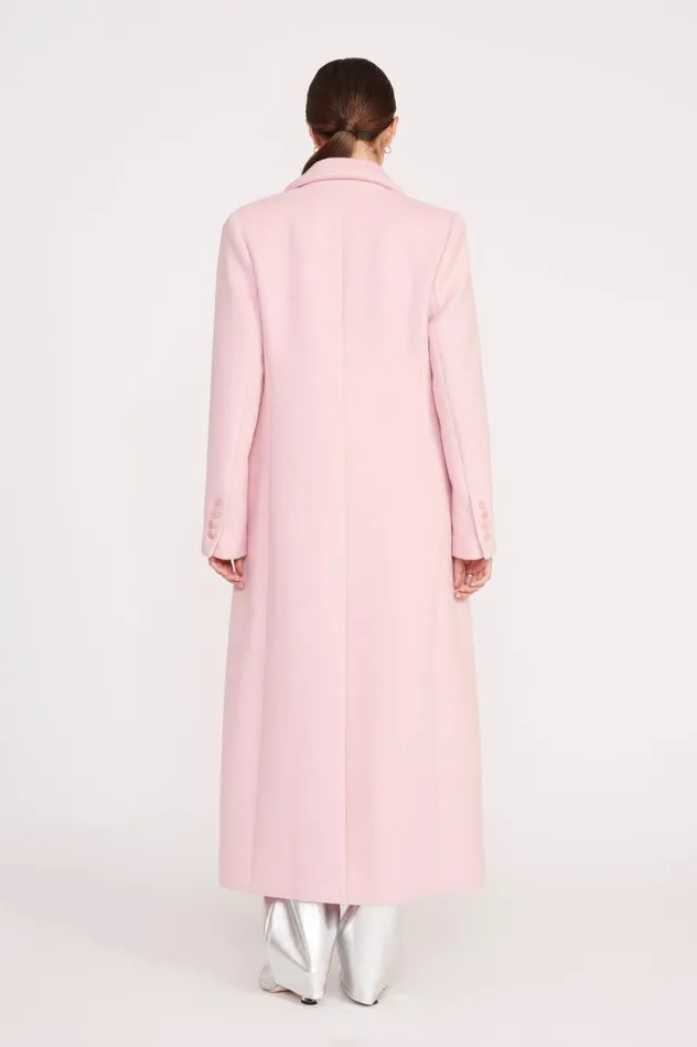 Women Outerwear and Jackets STAUD STAUD SANZA COAT PINK SORBET Women Outerwear and Jackets STAUD STAUD SANZA COAT PINK SORBET