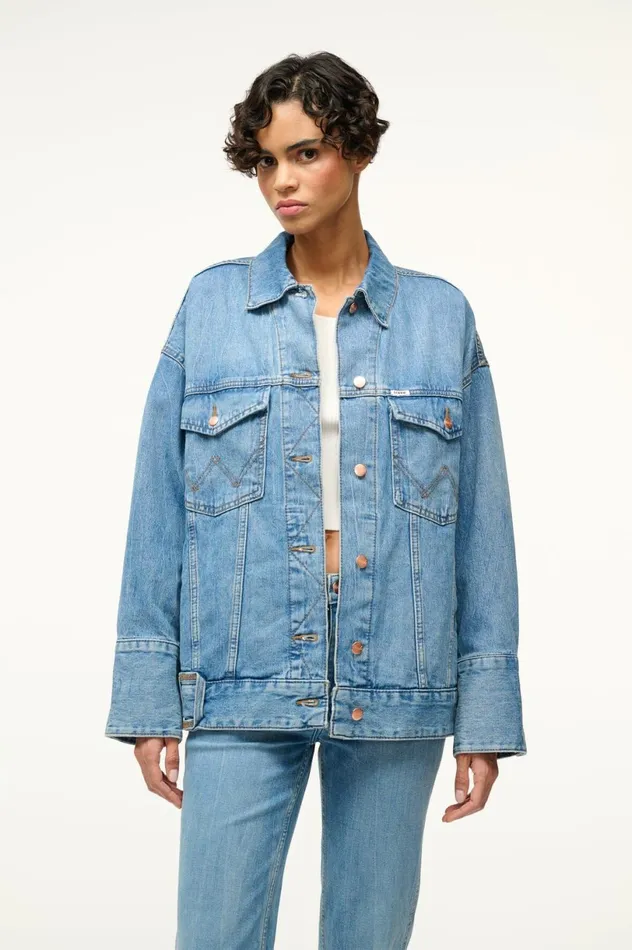 Women Outerwear and Jackets STAUD STAUD WRANGLER THE BIGGEST JEAN JACKET