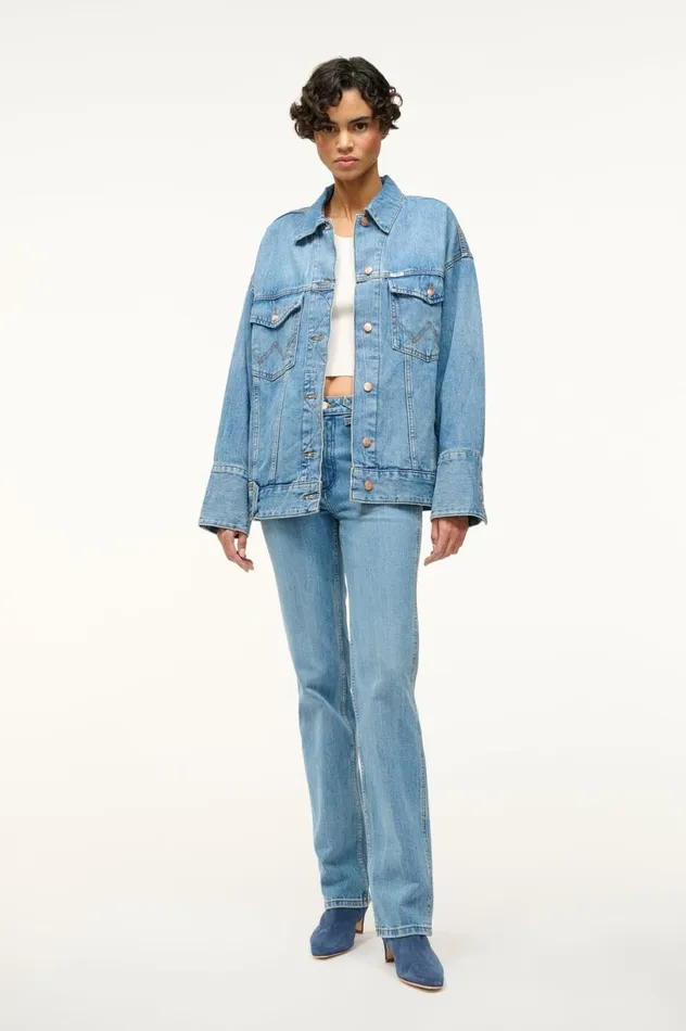 Women Outerwear and Jackets STAUD STAUD WRANGLER THE BIGGEST JEAN JACKET Women Outerwear and Jackets STAUD STAUD WRANGLER THE BIGGEST JEAN JACKET