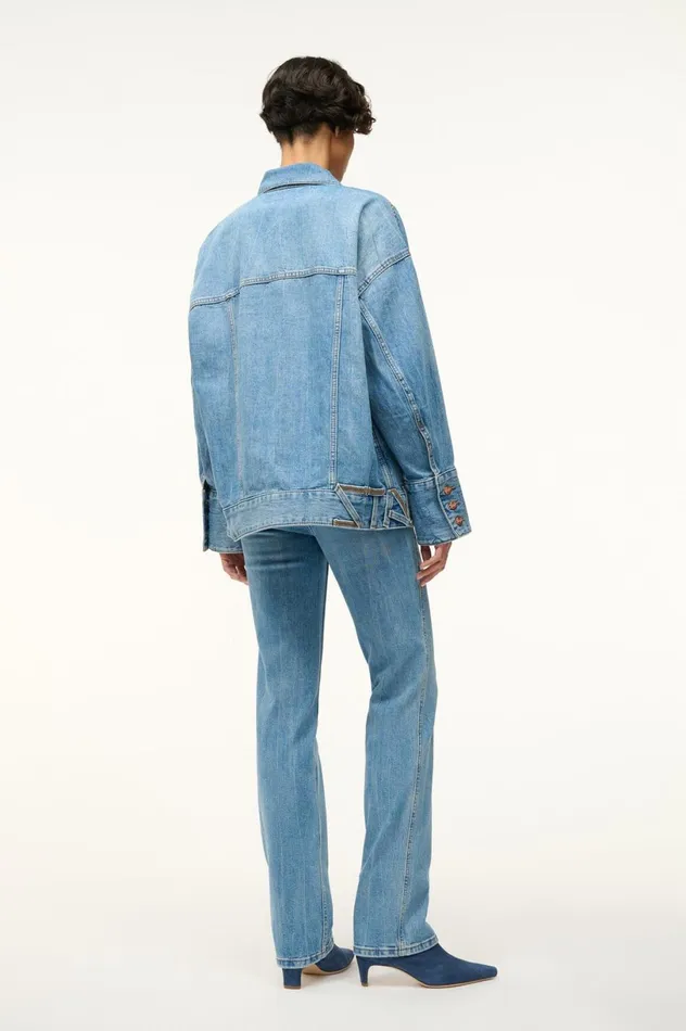 Women Outerwear and Jackets STAUD STAUD WRANGLER THE BIGGEST JEAN JACKET Women Outerwear and Jackets STAUD STAUD WRANGLER THE BIGGEST JEAN JACKET