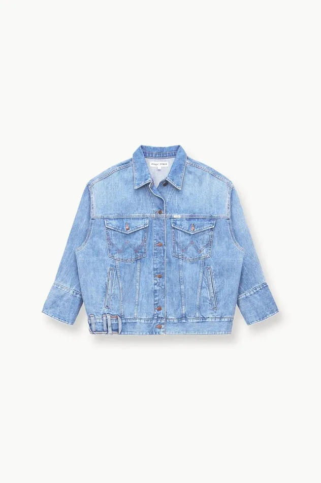 Women Outerwear and Jackets STAUD STAUD WRANGLER THE BIGGEST JEAN JACKET Women Outerwear and Jackets STAUD STAUD WRANGLER THE BIGGEST JEAN JACKET