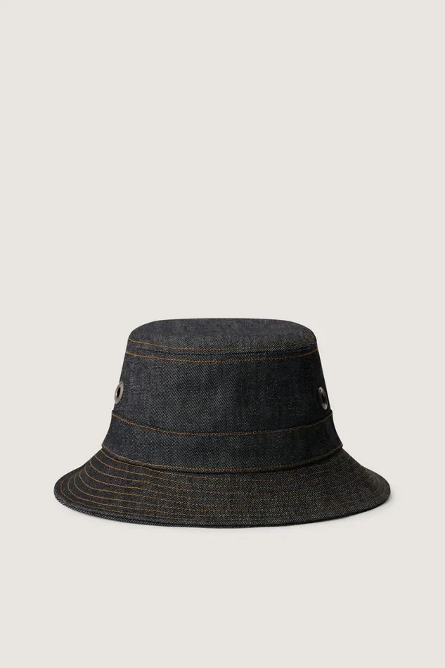 Women PABLITO HAT Black Raw Denim Soeur Hats