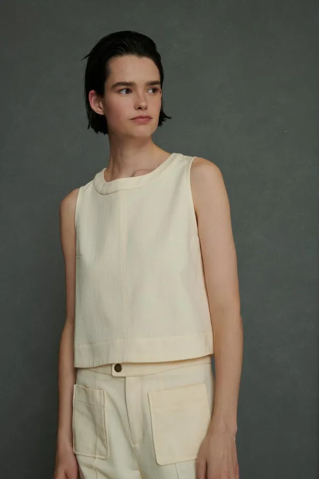 Women PAMPA TOP Offwhite Soeur Shirts