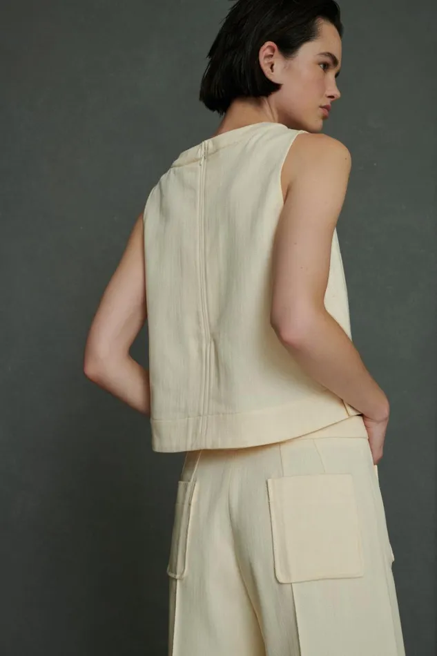 Women PAMPA TOP Offwhite Soeur Shirts