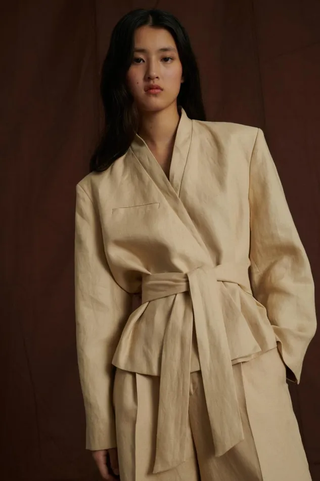 Women PAMPELUNE JACKET Vanilla Soeur Jackets and Coats