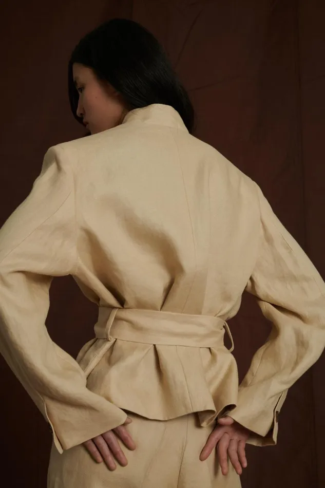 Women PAMPELUNE JACKET Vanilla Soeur Jackets and Coats
