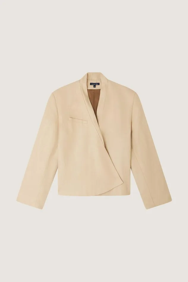 Women PAMPELUNE JACKET Vanilla Soeur Jackets and Coats